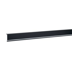 SL, LED-strip deksel 20 x 80 mm, voor LED-strip inbouw, zwart